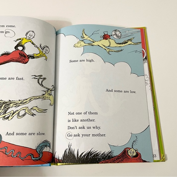 Dr Seuss One Fish Two Fish Red Fish Blue Fish Party Edition 50 Years Book - Picture 12 of 16